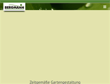 Tablet Screenshot of bergmann-galabau.de